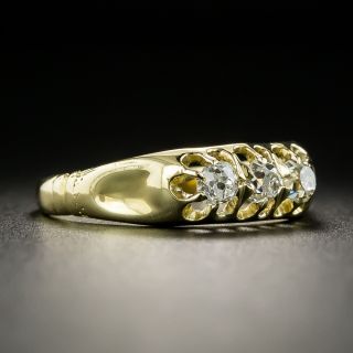 Small Victorian Three-Stone Diamond Ring