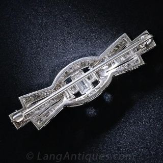 Smallish Art Deco Diamond Pin