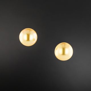 South Sea Gold Pearl Earrings - 2