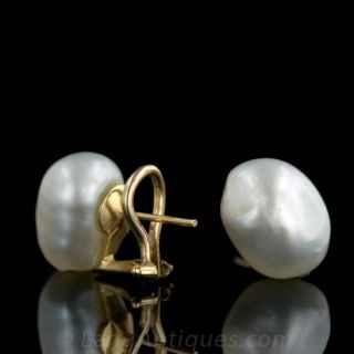 South Sea Keshi Pearl Studs