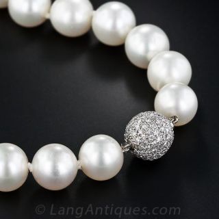 South Sea Pearl and Diamond Necklace