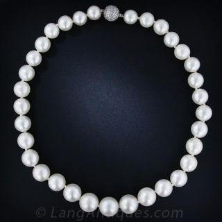 South Sea Pearl and Diamond Necklace
