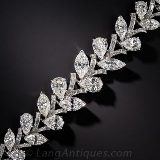 Spectacular Platinum Diamond Bracelet - 1