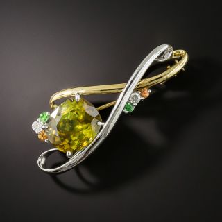 Sphene Brooch - 1