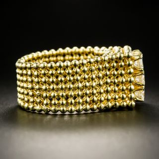 Square 18K Nine-Stone Diamond Ring