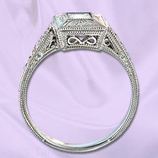 Square Cut Diamond Engagement Ring