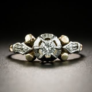Late Art Deco .22 Carat Diamond Engagement Ring - 3