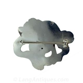 Sterling Art Nouveau Brooch