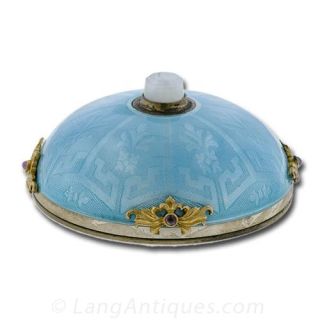 Sterling Gilt Guilloche Bell Push