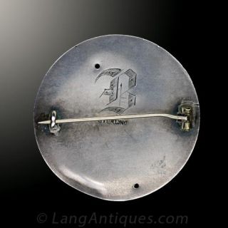 Sterling Nouveau Brooch