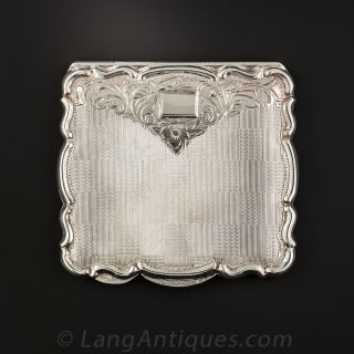 Sterling Silver Engraved Compact