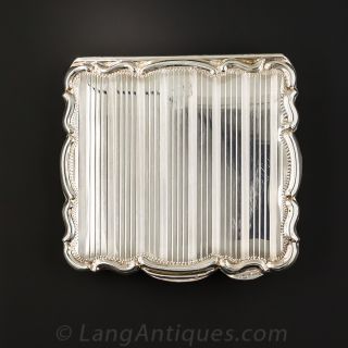 Sterling Silver Engraved Compact