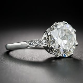 Stunning! 4.42 Carat Platinum and Diamond Ring - GIA L VVS2