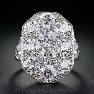 Stunning Art Deco Diamond Dinner Ring - 1