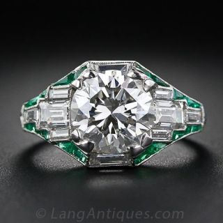 Art Deco Diamond Engagement Ring 