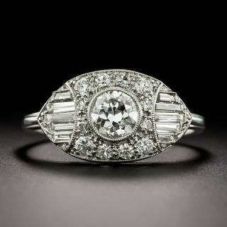 Swedish Art Deco .50 Carat Diamond Engagement Ring - 2
