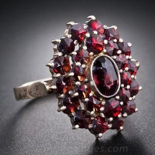 Swedish Garnet Cluster Ring
