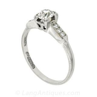 Sweet Diamond Vintage Engagement Ring