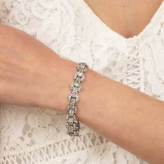 Swiss Art Deco Diamond Bracelet