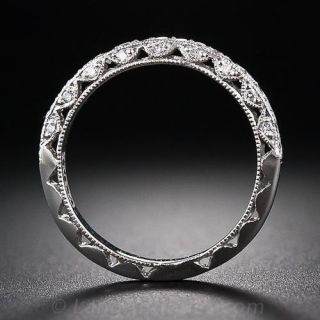 Tacori Vintage Style Platinum Diamond Wedding Band 