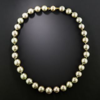 Tahitian 'Pistachio' South Sea Pearl Strand - 3