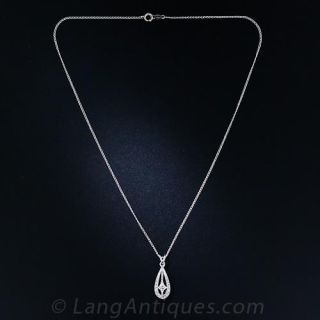 Teardrop Diamond Pendant