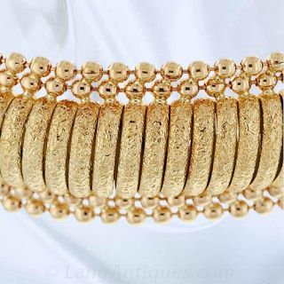 Textured Gold Bracelet