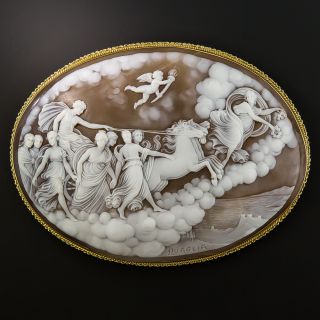 The Aurora Fresco Cameo Brooch - 2