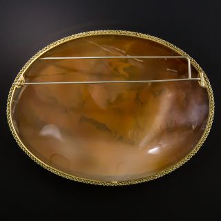 Large Aurora Fresco Cameo Brooch