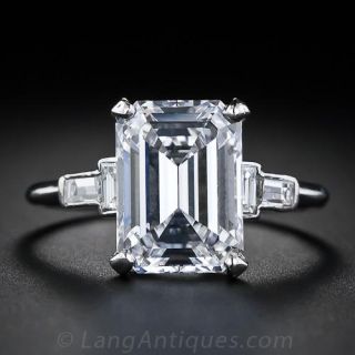 The Rarest of the Rarest! Type IIB 'D - IF' 4.23 Carat Emerald-Cut Diamond - 1