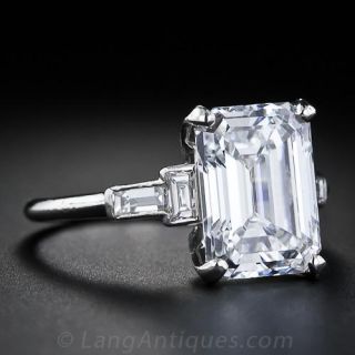 The Rarest of the Rarest! Type IIB 'D - IF' 4.23 Carat Emerald-Cut Diamond