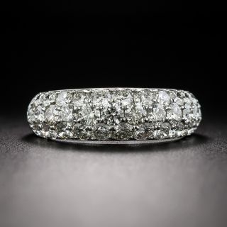 Three-Row Diamond Dome Ring  - 3