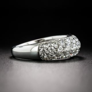 Three-Row Diamond Dome Ring 
