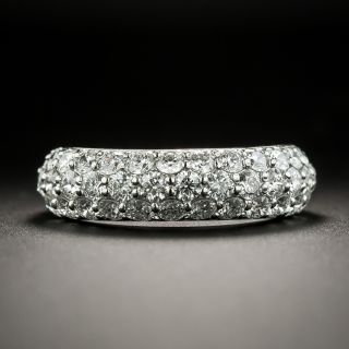 Three Row Domed Diamond Ring - 2