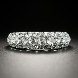 Three-Row Rose-Cut Diamond Dome Ring  - 3