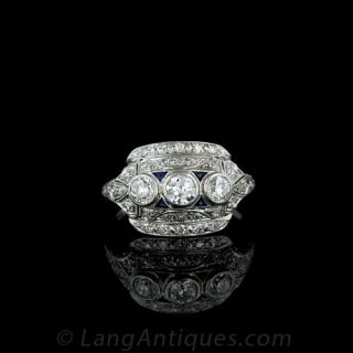 Art Deco Diamond Platinum Dinner Ring
Art Deco Jewelry 