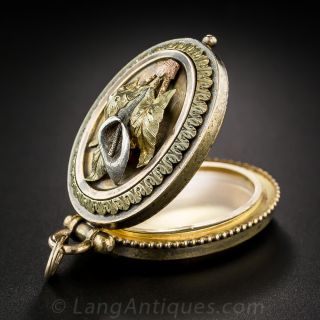 Three-Tone Gold Victorian Locket
