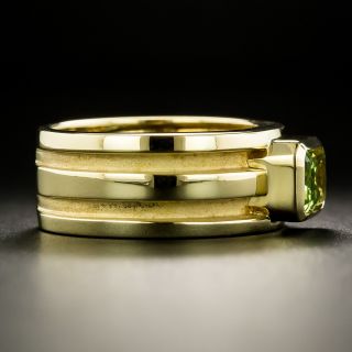 Tiffany and Co. Atlas Peridot Band Ring, size 5 1/2