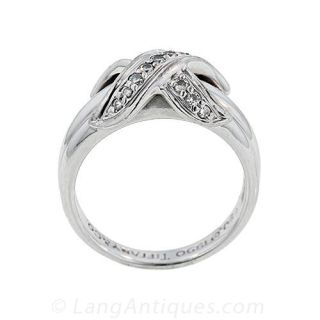 Tiffany & Co. Diamond 'X' Ring