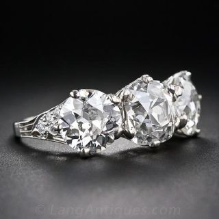 Tiffany & Co. Edwardian Three-Stone Diamond Ring