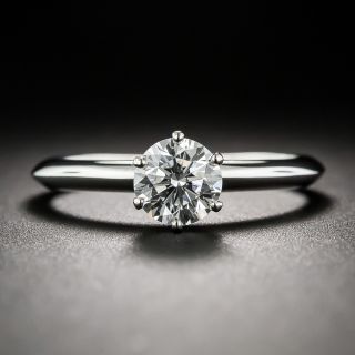 Tiffany & Co/GIA .76 Carat Diamond Engagement Ring 
