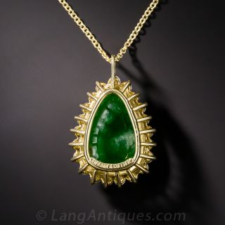 Tiffany and Co. Jadeite and Diamond Pendant