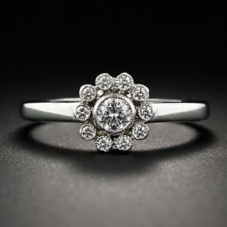 Tiffany & Co. Platinum Diamond Cluster Ring