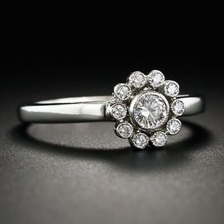 Tiffany & Co. Platinum Diamond Cluster Ring