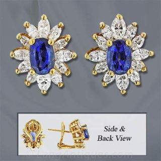 Tiffany Sapphire Diamond Earrings