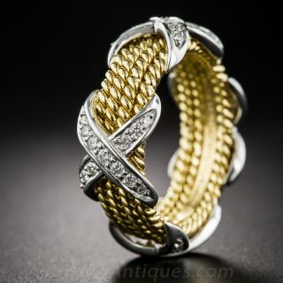 Tiffany and Co. Schlumberger, Rope Four-Row X Ring - 2