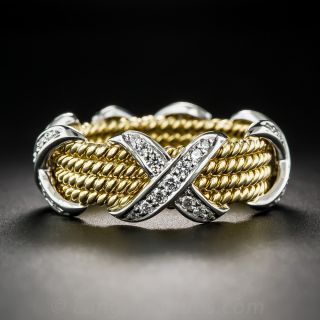 Tiffany and Co. Schlumberger, Rope Four-Row X Ring