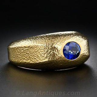 Tiffany & Co. Schlumberger Sapphire Gent's Ring