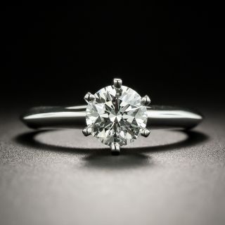 Tiffany & Co. 1.02 Carat Round Brilliant Cut Diamond Solitaire Ring  - GIA G VVS2  - 2