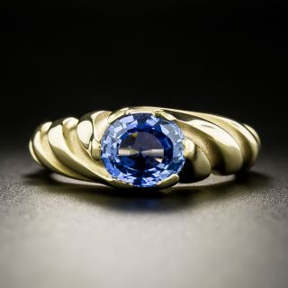 Tiffany & Co. 1.70 Carat Sapphire Solitaire Ring - 2